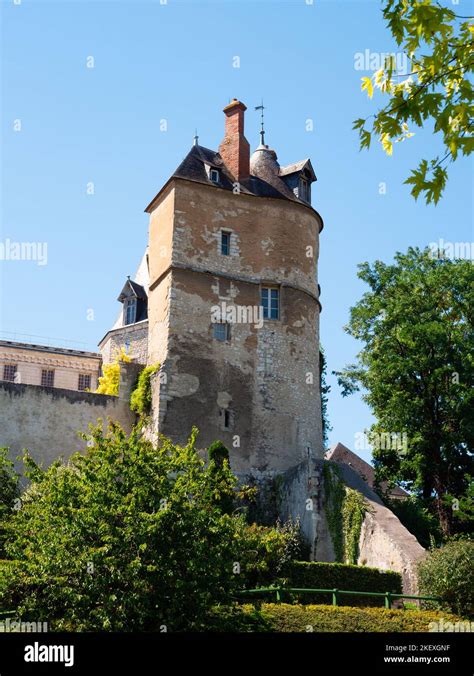 View of the medieval chateau Royal de Montargis Stock Photo - Alamy