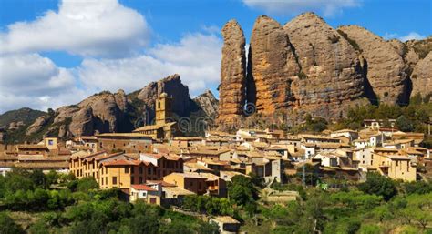 Aguero Is A Municipality Located 43 Kilometers From Huesca. Stock Photo - Image of ancient ...