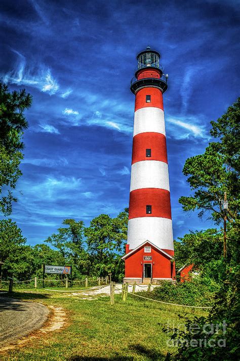 Lighthouse at Chincoteague Photograph by Nick Zelinsky Jr - Fine Art America