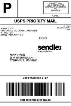 Usps Priority Mail Template