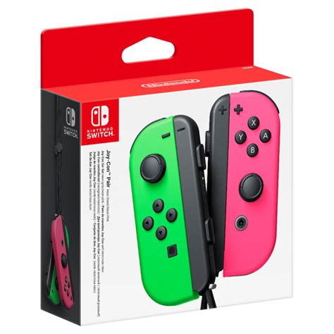 Nintendo Switch Neon Green Joy-Con (L) and Neon Pink Joy-Con (R ...