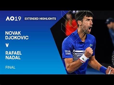 Rafael Nadal v Novak Djokovic Extended Highlights | Australian Open ...