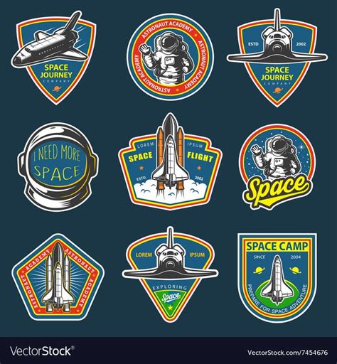 Résultat de recherche d'images pour "space badges vector" | Vintage space, Graphic design quotes ...