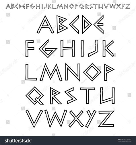 Lettering Alphabet Fonts, Doodle Lettering, Lettering Design, Greek ...