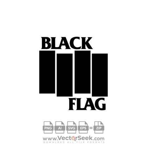 Black flag band Logo Vector - (.Ai .PNG .SVG .EPS Free Download)