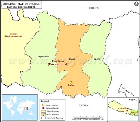 Where is Itahari| Location of Itahari in Nepal Map