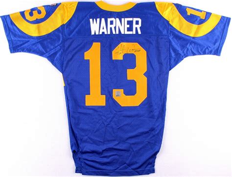 Kurt Warner Signed Rams Throwback Jersey Inscribed "MVP" (Warner ...