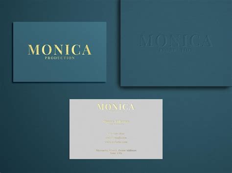 Premium PSD | Gold foil business card mockup