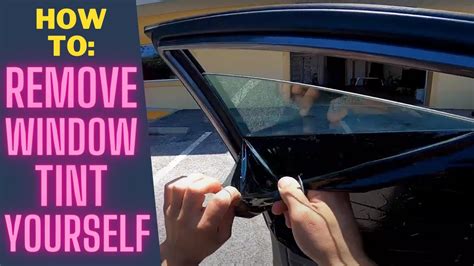 How to easily remove old window tint in less than 20 mins! - YouTube