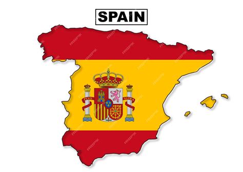 Premium Vector | Spain flag map in vector