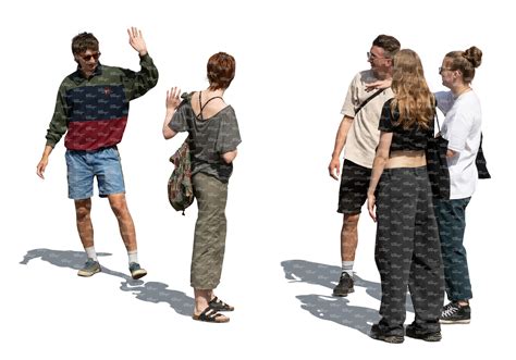 Group Of People Waving Goodbye Clipart