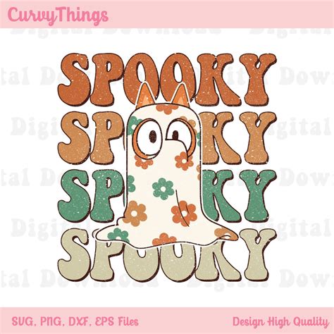 Spooky Bluey Halloween Png, Bluey Ghost Png, Bluey Trick Or - Inspire ...