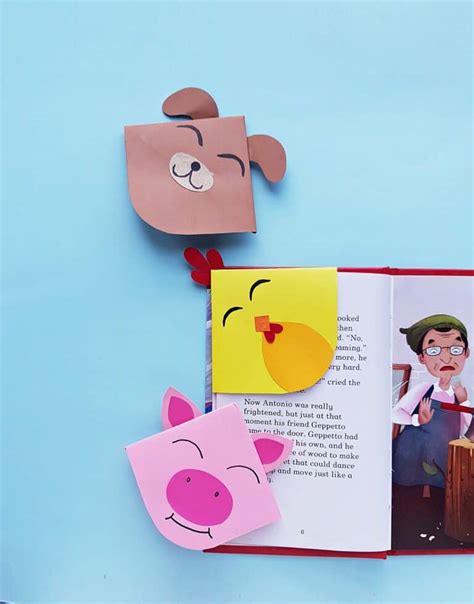 DIY Farm Animal Corner Bookmarks - Big Family Blessings