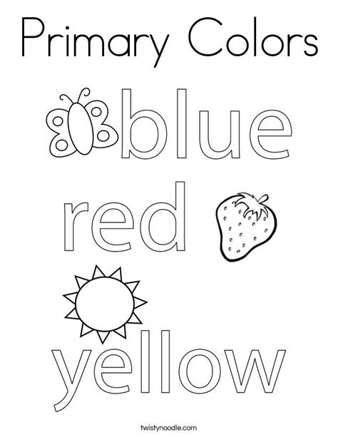 Primary Colors Coloring Page | Color worksheets for preschool, Color worksheets, Primary colors