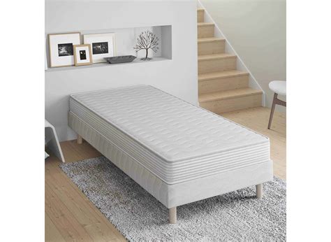 CONFORT ECO - Ensemble Sommier + Matelas 15 cm 90x190 - DIP