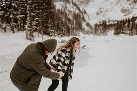 Dream Lake in the Winter | Colorado Engagement Session