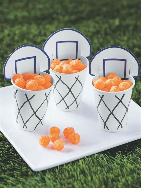 Basketball party food. #BasketballPartyIdea | Fiestas temáticas de deporte, Fiestas de ...