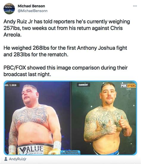 Andy Ruiz Jr weight loss: Body transformation complete ahead of next fight