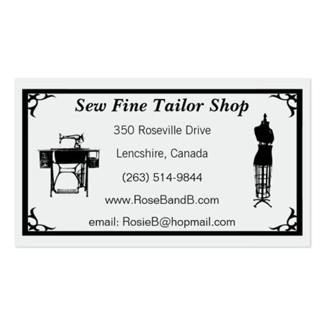 Custom Tailor / Seamstress Business Cards | Zazzle