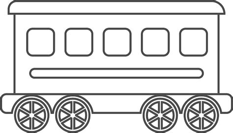 Train Car Clipart Black And White