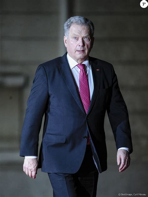 Le président de la République de Finlande Sauli Niinisto - Extérieur ...