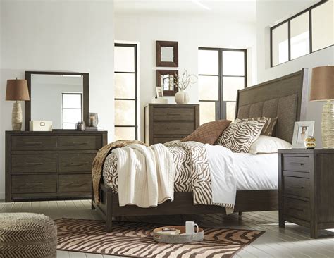 Camilone Dark Gray Upholstered Bedroom Set from Ashley | Coleman Furniture