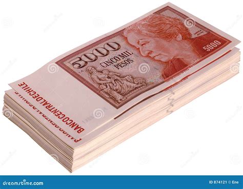 Chilean peso bills stock image. Image of currency, chile - 874121