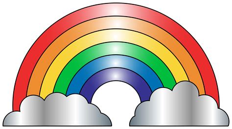 Clipart - Colorful Rainbow