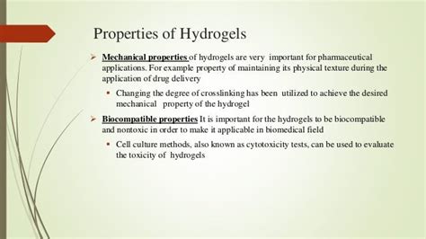 Hydrogels