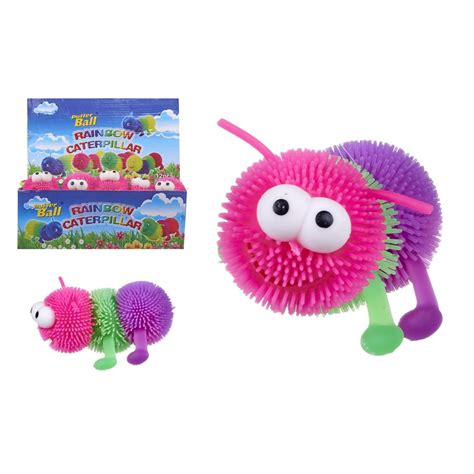 Gama Brands Squishy Puffer Ball Rainbow Caterpillar With Light 10763852 | Toys-shop.gr