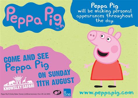 NickALive!: Nick Jr. UK Star Peppa Pig To Visit Knowsley Safari Park On ...