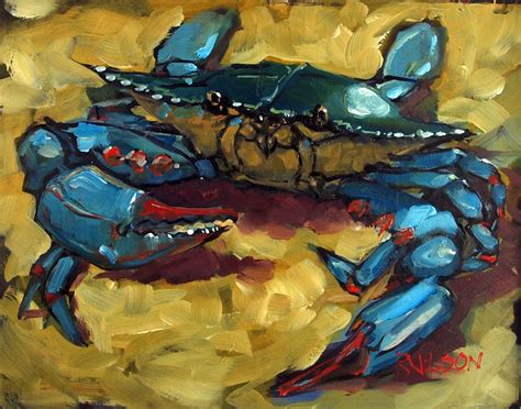 Crab Painting Images at PaintingValley.com | Explore collection of Crab ...