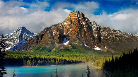 Download wallpaper 1366x768 beautiful scenery, mountains, lake, nature ...