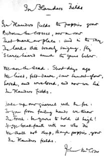 In Flanders Fields - Wikipedia, the free encyclopedia