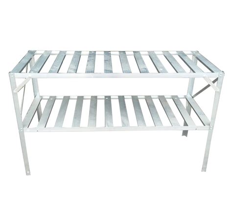 FoxHunter Garden Greenhouse Staging Shelving Shelves Bench Aluminium ...