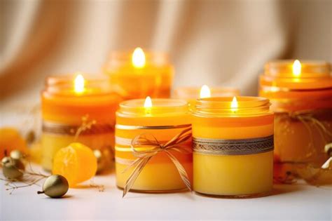 Premium Photo | Scented spa candles for ultimate relaxation