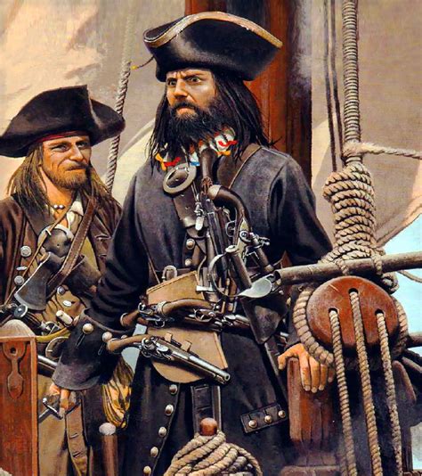 Blackbeard the Pirate | Pirate art, Pirates, Blackbeard