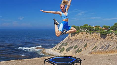 25 min Cardio Trampoline Workout for Beginners - YouTube