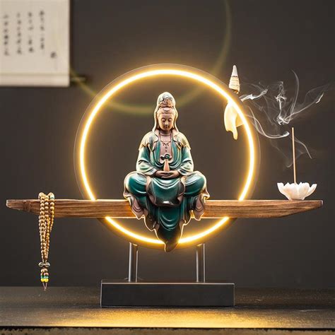 1X Amazing LED Buddha Incense Waterfall Burner |IncenseBurn