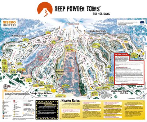 Niseko Trail Map, Niseko Resort Ski Map » Deep Powder Tours