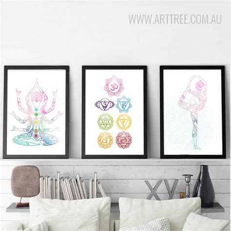 Yoga Posture Om Pattern - arttree.com.au