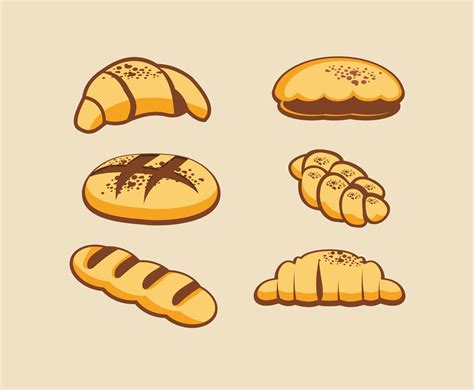 Various Breads Vector Vector Art & Graphics | freevector.com