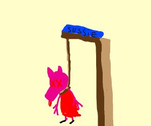 Peppa pig hangs up on sussie - Drawception