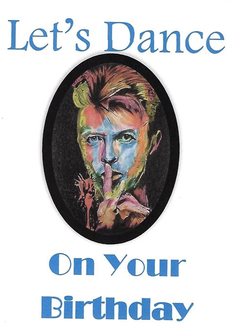 David Bowie Birthday Card. Artwork Adapted From My Original Drawing ...