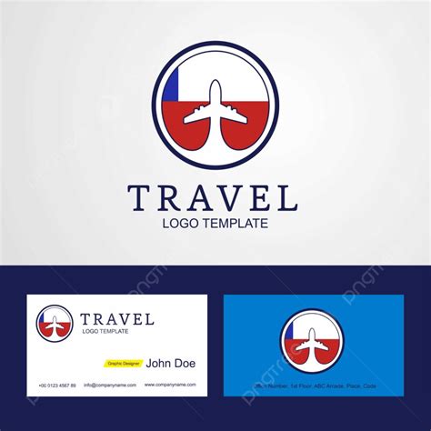 Travel Chile Creative Circle Flag Logo And Business Card Design ...