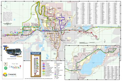 Timmins Transit System Map - City of Timmins