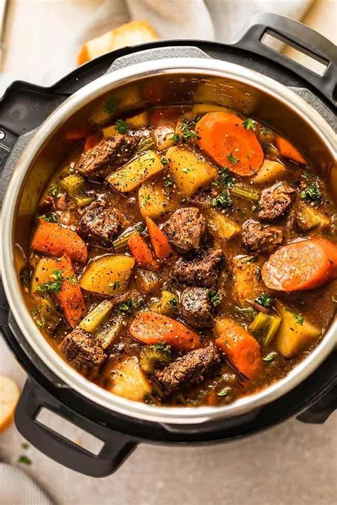 Instant Pot Beef Stew (One Pot Pressure Cooker) + VIDEO - Life Made Sweeter #b… | Instant pot ...