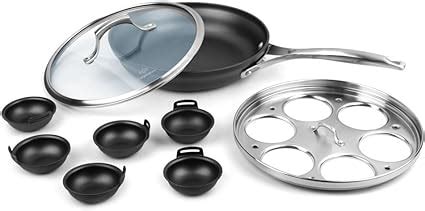 Amazon.com: Calphalon UNISON Slide 10-in Fry Pan & Egg Poacher Insert ...