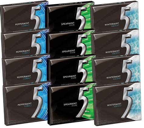 5 Gum All Flavors - typetrust