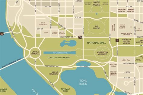 Maps and Information for National Mall Washington, D.C.